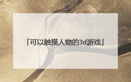 可以触摸人物的3d游戏