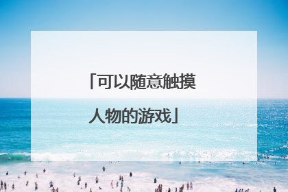 可以随意触摸人物的游戏