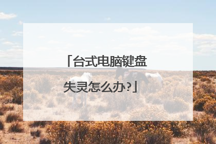 台式电脑键盘失灵怎么办?