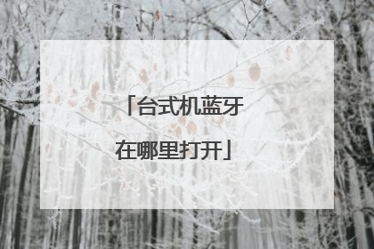 台式机蓝牙在哪里打开
