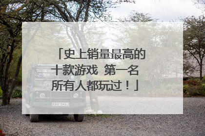 史上销量最高的十款游戏 第一名所有人都玩过!
