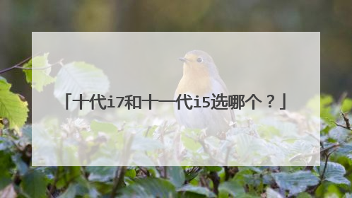 十代i7和十一代i5选哪个?