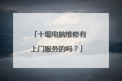 十堰电脑维修有上门服务的吗?