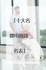 十大名牌电视排名表