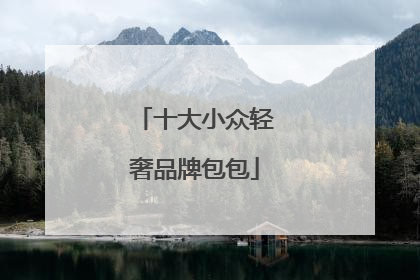 十大小众轻奢品牌包包