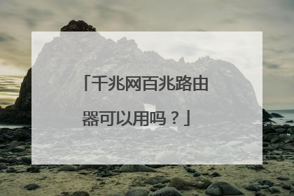 千兆网百兆路由器可以用吗?