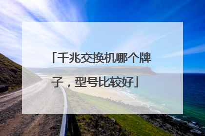 千兆交换机哪个牌子,型号比较好