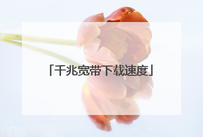 千兆宽带下载速度