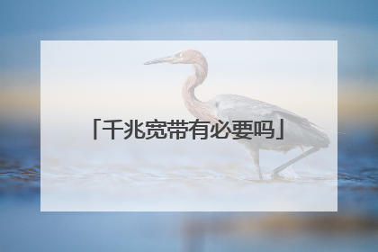 千兆宽带有必要吗