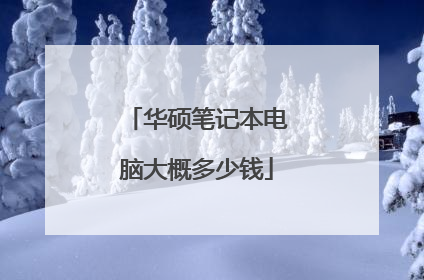 华硕笔记本电脑大概多少钱