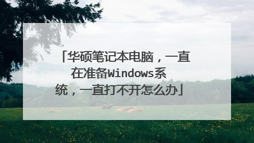 华硕笔记本电脑,一直在准备Windows系统,一直打不开怎么办