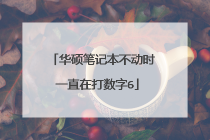 华硕笔记本不动时一直在打数字6