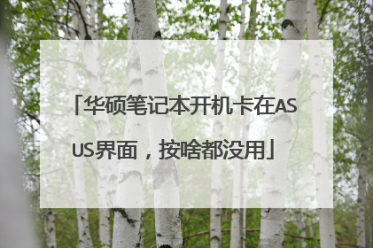 华硕笔记本开机卡在ASUS界面，按啥都没用