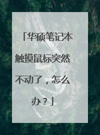 华硕笔记本触摸鼠标突然不动了，怎么办？
