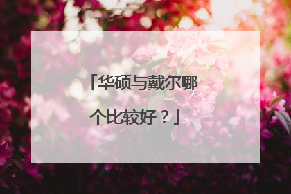 华硕与戴尔哪个比较好?