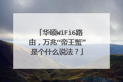 华硕WiFi6路由，万兆“帝王蟹”是个什么说法？