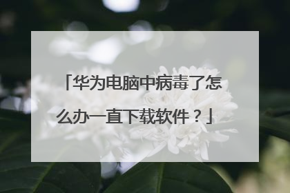 华为电脑中病毒了怎么办一直下载软件?