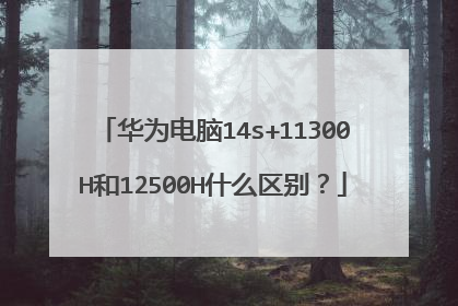 华为电脑14s+11300H和12500H什么区别？