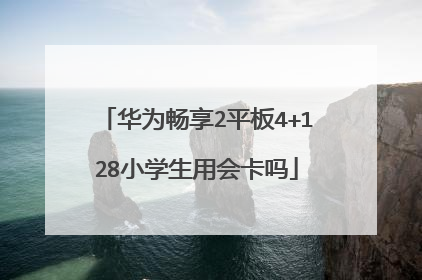 华为畅享2平板4+128小学生用会卡吗