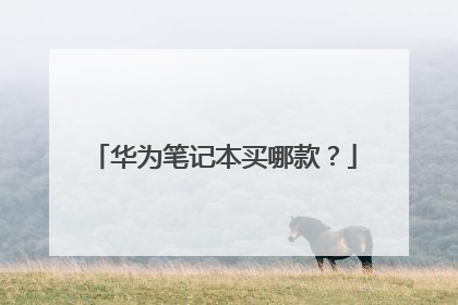 华为笔记本买哪款？