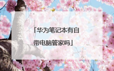 华为笔记本有自带电脑管家吗