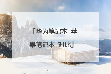 华为笔记本 苹果笔记本 对比