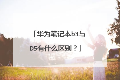 华为笔记本b3与D5有什么区别?