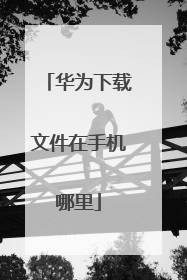 华为下载文件在手机哪里