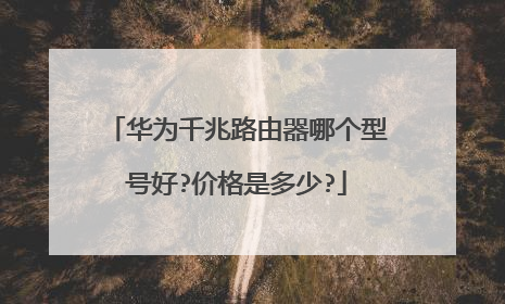 华为千兆路由器哪个型号好?价格是多少?