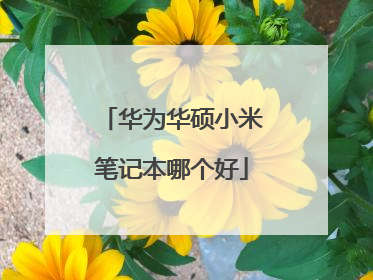 华为华硕小米笔记本哪个好