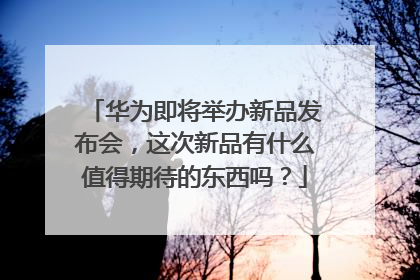 华为即将举办新品发布会,这次新品有什么值得期待的东西吗?