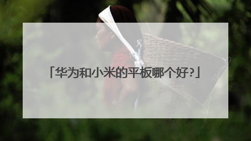 华为和小米的平板哪个好?