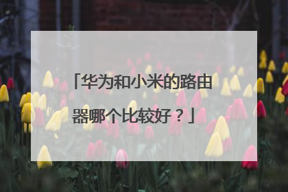 华为和小米的路由器哪个比较好？