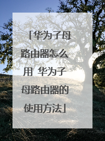 华为子母路由器怎么用 华为子母路由器的使用方法