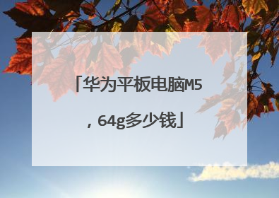 华为平板电脑M5,64g多少钱