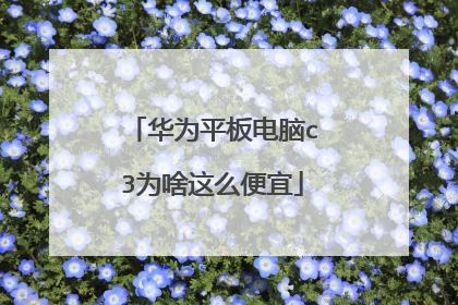 华为平板电脑c3为啥这么便宜