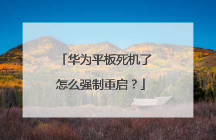 华为平板死机了怎么强制重启？