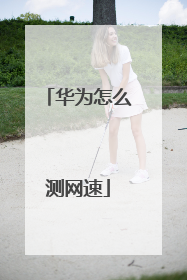 华为怎么测网速