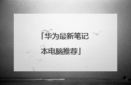 华为最新笔记本电脑推荐