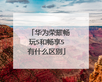 华为荣耀畅玩5和畅享5有什么区别