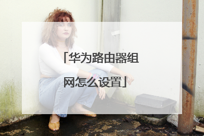 华为路由器组网怎么设置