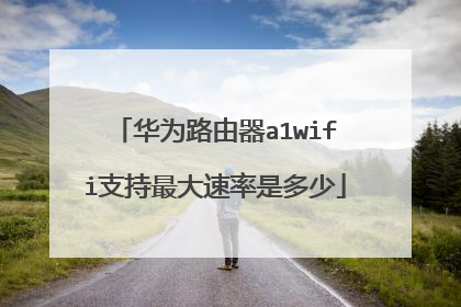 华为路由器a1wifi支持最大速率是多少