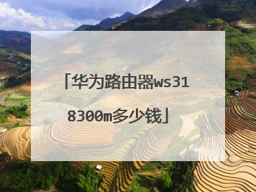 华为路由器ws318300m多少钱