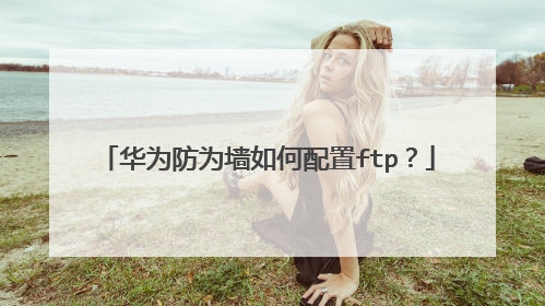 华为防为墙如何配置ftp？