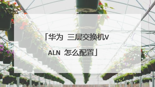 华为 三层交换机VALN 怎么配置