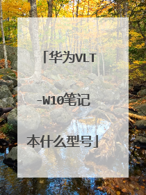 华为VLT-W10笔记本什么型号