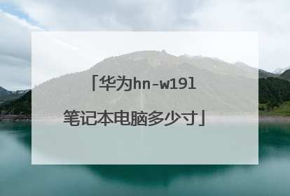 华为hn-w19l笔记本电脑多少寸