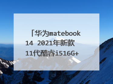 华为matebook14 2021年新款 11代酷睿i516G+512G 锐炬显卡 2k触控轻薄本8核处理器 要多少钱