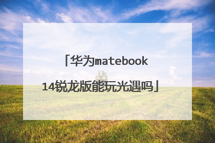 华为matebook14锐龙版能玩光遇吗