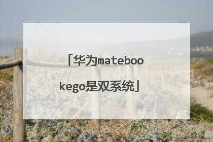 华为matebookego是双系统